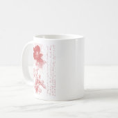 Mug Carte postale Rose rouge (Devant gauche)
