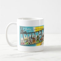 Carte postale vintage Big Letter ARKANSAS