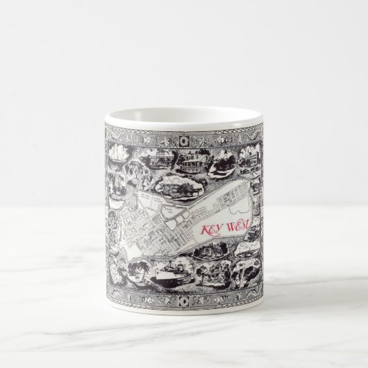 Mug Carte postale vintage de Key West (Centre)
