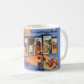 Mug Carte postale vintage de Santa Fe (Devant droit)