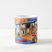 Mug Carte postale vintage de Santa Fe (Centre)