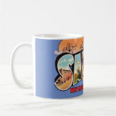 Mug Carte postale vintage de Santa Fe (Gauche)