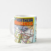 Mug Carte postale vintage de Virginie (Devant gauche)