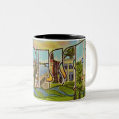 Mug Carte Postale Vintage du Tennessee (Devant droit)
