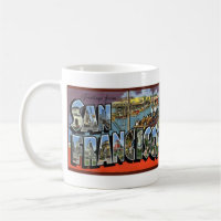 Carte postale vintage GRANDE LETTRE San Francisco,