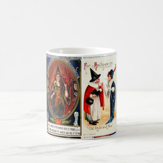 Mug Carte postale Vintage Halloween (Centre)