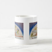 Mug Carte postale vintage Swan Blue (Centre)