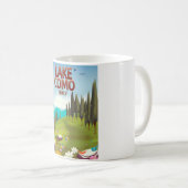 Mug Carte postale voyage du lac de Côme Italie. (Devant droit)