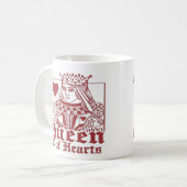 Mug Carte Queen of Hearts Play Design (Devant gauche)