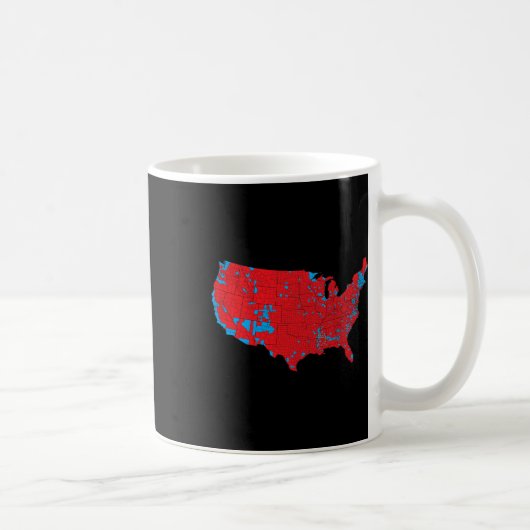 Mug Carte Red Wave Des Etats-Unis Dans L'Élection Prés (Droite)