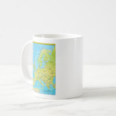 Mug Carte régionale géopolitique de l'Europe (Devant gauche)