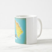Mug Carte rétro de Sifnos Grèce (Devant droit)