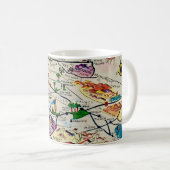 Mug Carte Rétro Illustrée de Palm Springs (Devant droit)