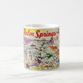 Mug Carte Rétro Palm Springs (Centre)