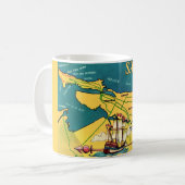 Mug Carte Rétro San Juan (Devant gauche)