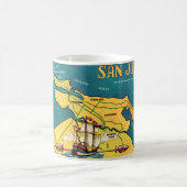 Mug Carte Rétro San Juan (Centre)