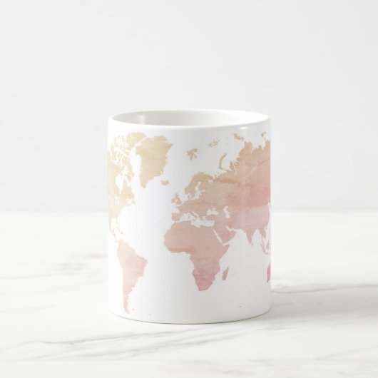Mug Carte rose | du monde (Centre)
