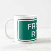 Mug Carte routière du fleuve Fraser Colombie-Britanniq (Gauche)