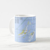 Mug Carte sèche de Tortugas (Devant gauche)