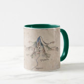 Mug Carte Sindarin de la Lonely Mountain (Devant droit)