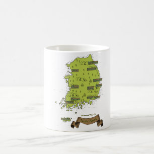 Mug Carte sud-coréenne
