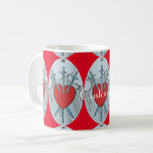 Mug Carte Tarot 3 épées Thunder_Cove (Devant gauche)