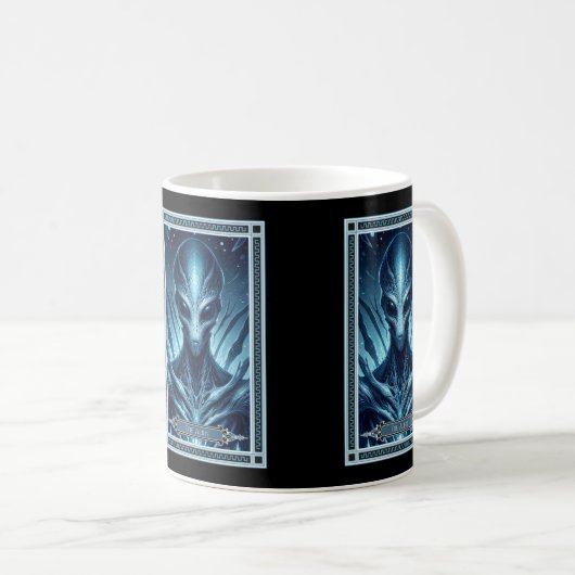 Mug Carte Tarot Alien (Devant droit)