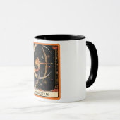 Mug Carte Tarot amusante/Zodiac/Sagittaire (Devant droit)