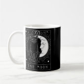 Mug Carte Tarot Crescent Moon Et Cat Graphique (Gauche)