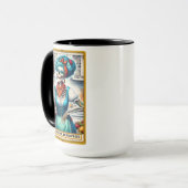 Mug Carte Tarot Drôle/Femme De Ménage Drunk (Devant gauche)