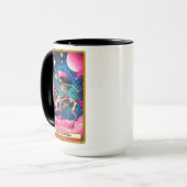 Mug Carte Tarot Drôle/La Cowgirl (Devant gauche)