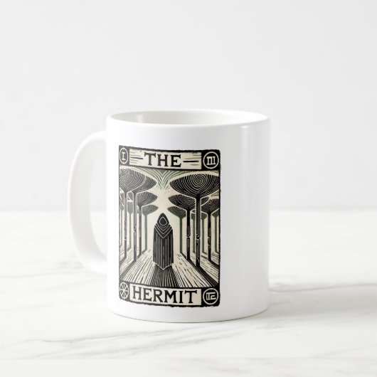 Mug Carte Tarot Hermit (Devant gauche)