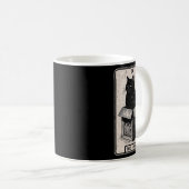 Mug Carte Tarot Hermite Mystic Chat Dans La Boîte Chat (Devant droit)