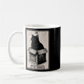 Mug Carte Tarot Hermite Mystic Chat Dans La Boîte Chat (Gauche)
