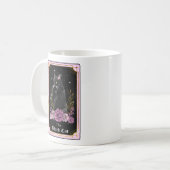 Mug Carte Tarot Le Chat Noir Rose Witchy Celestiy (Devant gauche)