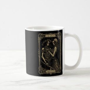 Mug Carte Tarot Les amoureux Squelette Goth Crâne Hall