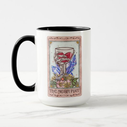 Mug Carte Tarot Mega Pint Funny Skeleton (Gauche)