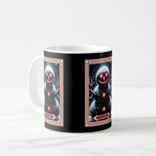 Mug Carte Tarot Snowman (Devant gauche)