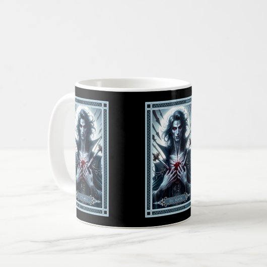 Mug Carte Tarot Vampire (Devant gauche)