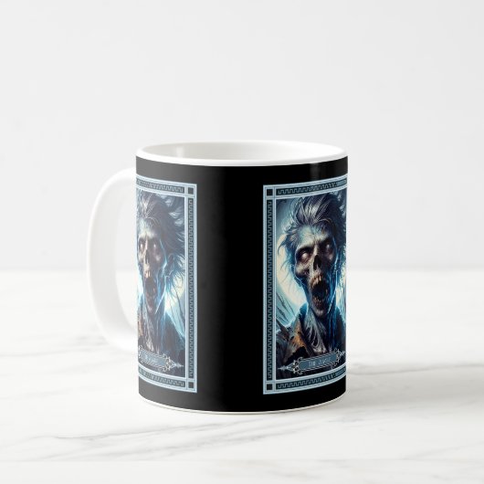 Mug Carte Tarot Zombie (Devant gauche)