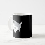 Mug Carte Texas Not Texas With America (Devant gauche)