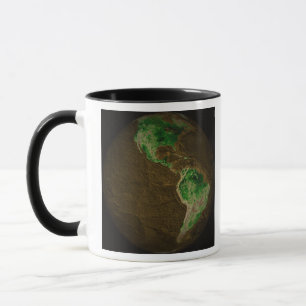 Mug Carte topographique de la Terre
