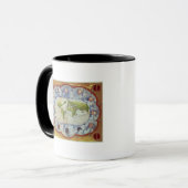 Mug Carte traçant le voyage du monde de Magellan (Devant gauche)