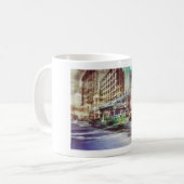 Mug Carte trolly San Francisco historique (Devant gauche)