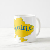 Mug carte ukrainienne et lettrage (Devant droit)