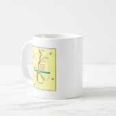 Mug Carte utile de souterrain d'Atlanta (Devant gauche)