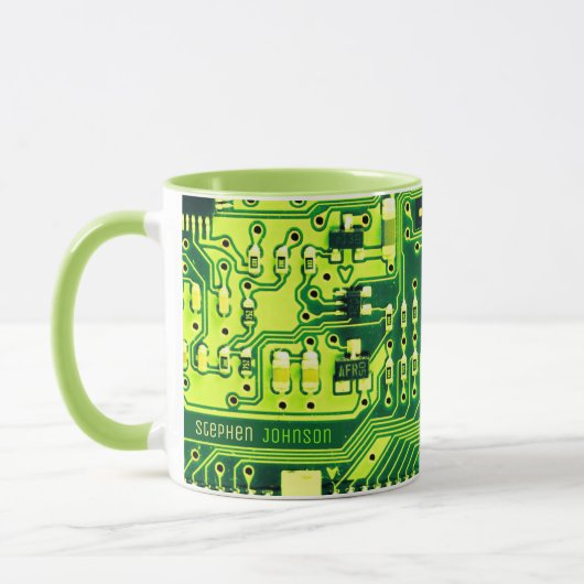 Mug Carte verte PCB, circuit imprimé de pièces électro (Gauche)