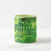 Mug Carte verte PCB, circuit imprimé de pièces électro (Centre)