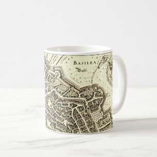 Mug Carte vintage de Bâle (1642)