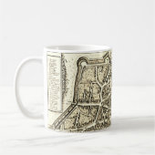 Mug Carte vintage de Bâle (1642) (Gauche)